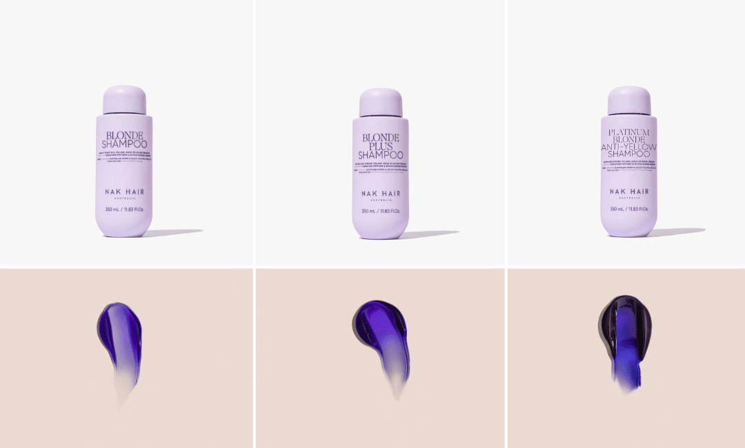 Nak Blonde vs Blonde Plus vs Platinum Shampoo