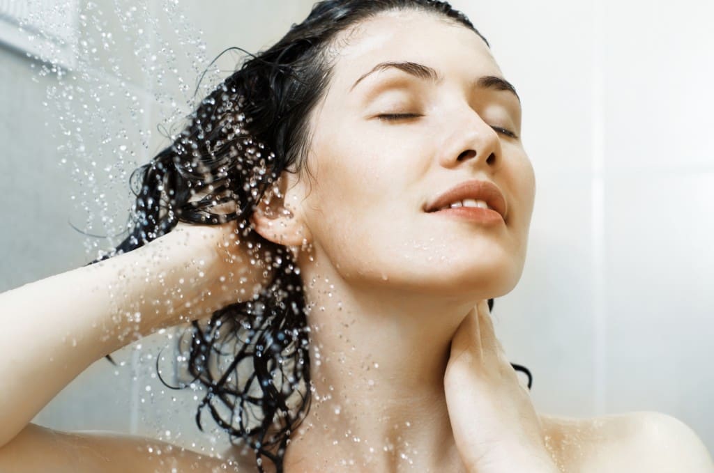 girl at the shower