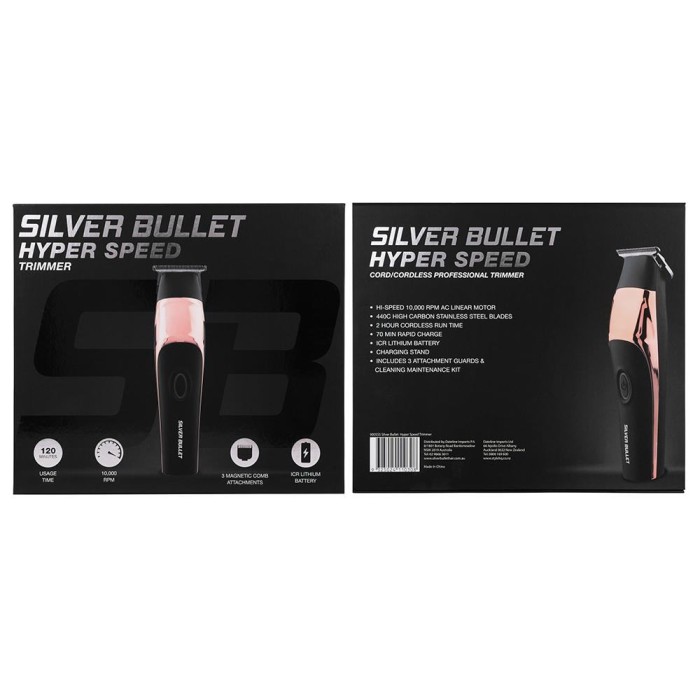 Silver Bullet Hyper Speed Hair Trimmer Cord/Cordless Silver Bullet Hyper Speed Hair Trimmer Cord/Cordless