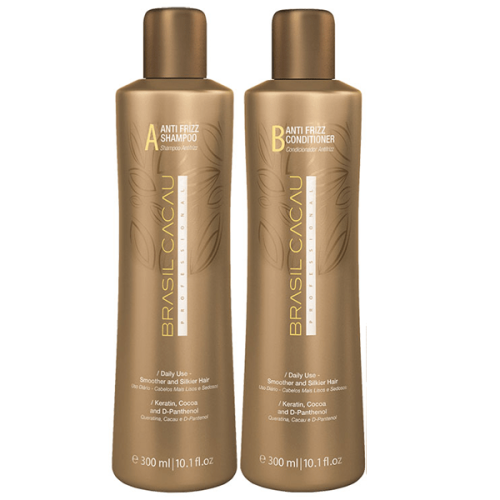 Brasil Cacau Keratin Anti Frizz Shampoo & Conditioner Duo