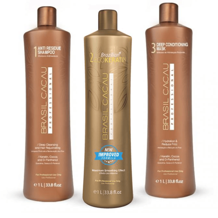 Brasil Cacau ECOKeratin Treatment 1 Litre Trio Kit