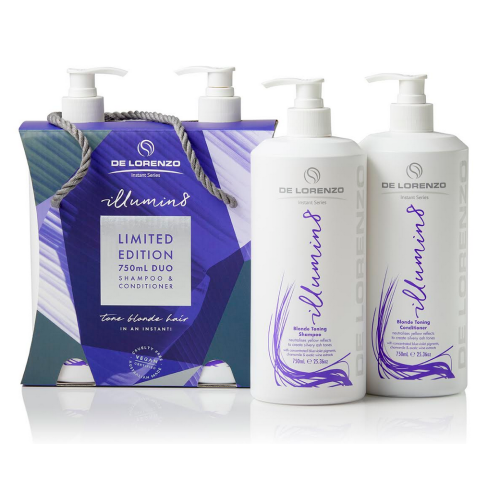 De Lorenzo Illumin8 Shampoo and Conditioner 750ml Duo