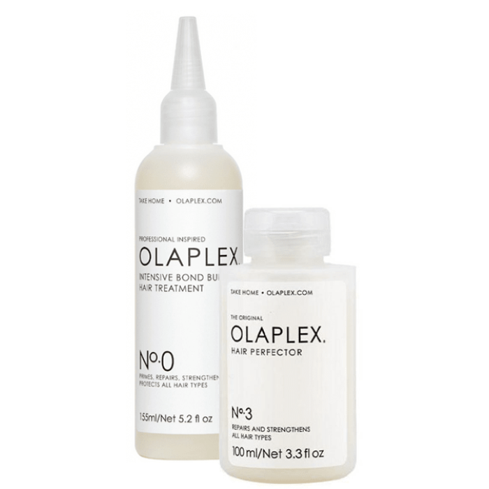 Olaplex No.0 Intensive Bond Builder and No.3 Hair Perfector Duo Olaplex No.0 Intensive Bond Builder and No.3 Hair Perfector Duo