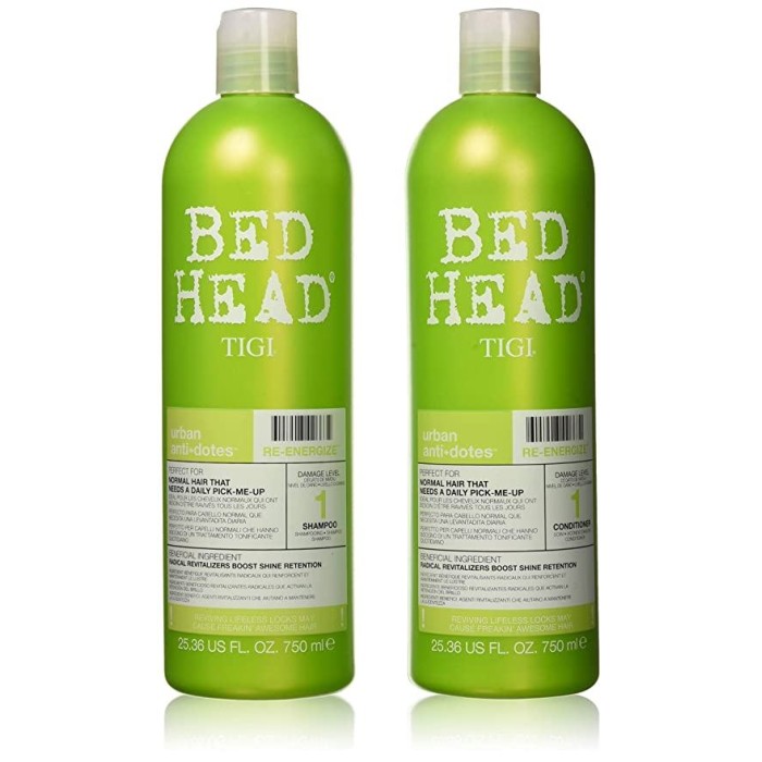 Tigi Bed Head Urban Antidotes Re-Energize Shampoo and Conditioner 750ml Duo