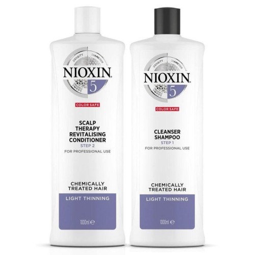 Nioxin System 5 Cleanser and Conditioner 1 Litre Duo