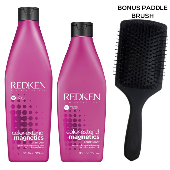 Redken Stop Color Fade - Color Extend Magnetics Duo - With Bonus Paddle Brush