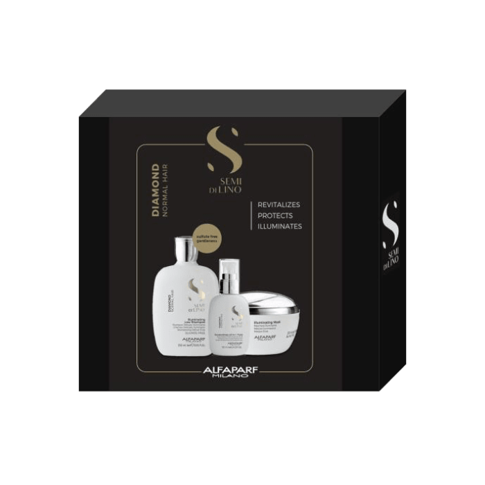 Alfaparf Semi Di Lino Diamond Illuminating Gift Pack with Mask