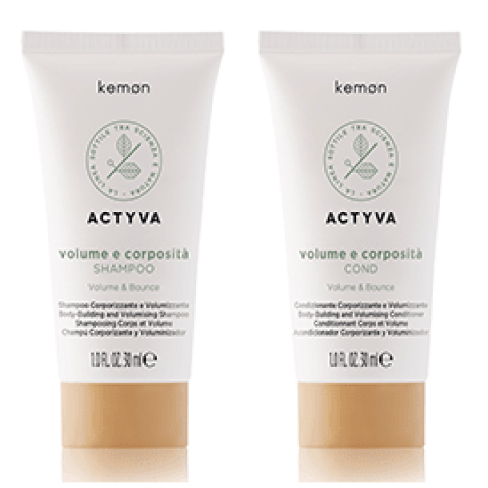 Kemon Actyva Volume e Corposita Volumising Shampoo & Conditioner Duo Mini