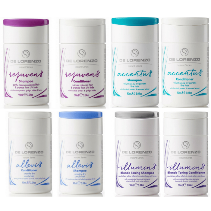 De Lorenzo Shampoo & Conditioner Travel Duo - 90ml De Lorenzo Shampoo & Conditioner Travel Duo - 90ml