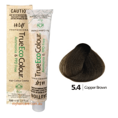 True Eco Hair Colour Creme 5-4 Copper Brown