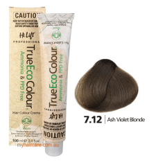 True Eco Hair Colour Creme 7-12 Ash Violet Blonde