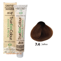 True Eco Hair Colour Creme 7-4 Saffron