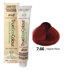 True Eco Hair Colour Creme 7-66 Organic Flame