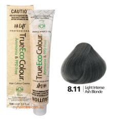 True Eco Hair Colour Creme 8-11 Light Intense Ash Blonde
