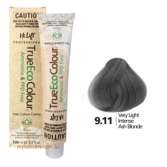 True Eco Hair Colour Creme 9-11 Very Light Intense Ash Blonde