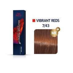 Koleston Perfect Permanent Hair Colour 60g 7/43 Medium Blonde/Red Gold