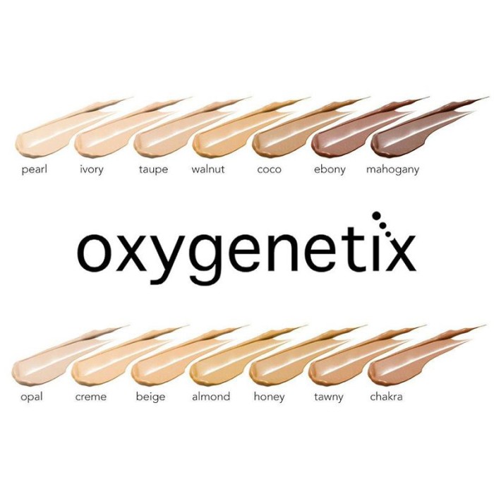 Oxygenetix Oxygenetix 12 Shade Sampler Card
