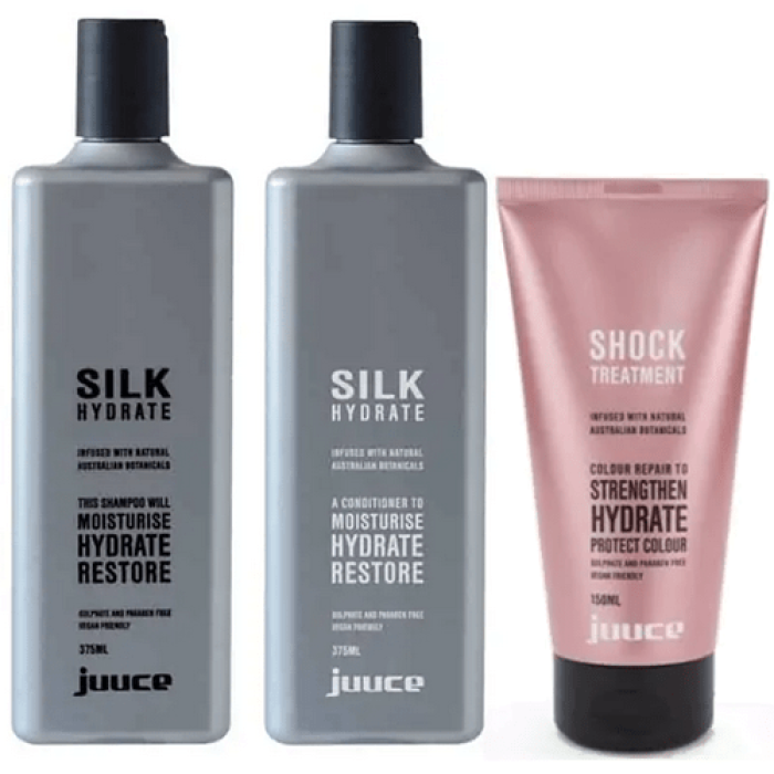 Juuce Silk Hydrate/Shock Treatment Trio