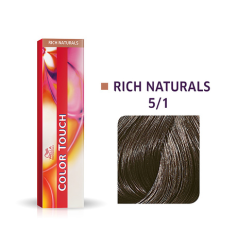 Color Touch Oxidising-Semi (Demi-Permanent) Hair Colour 60ml 5/1 Light Brown/Ash