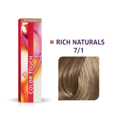 Color Touch Oxidising-Semi (Demi-Permanent) Hair Colour 60ml 7/1 Medium Blonde/Ash