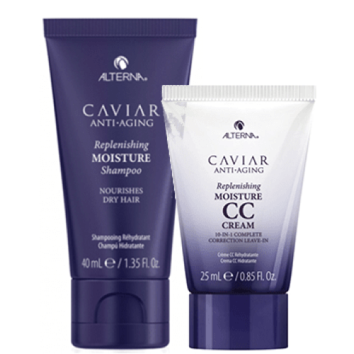Alterna Caviar Anti-Aging Replenishing Moisture Mini Shampoo & CC Cream