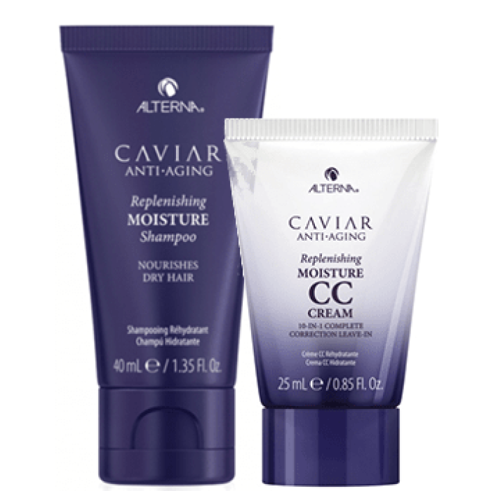 Alterna Caviar Anti-Aging Replenishing Moisture Mini Shampoo & CC Cream