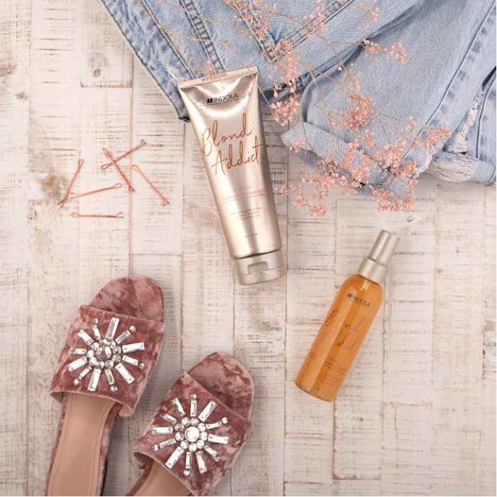 Indola Blond Addict Pink Rose Shampoo