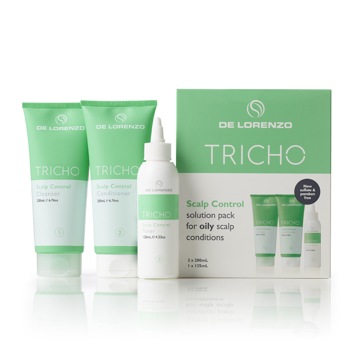 De Lorenzo Tricho Scalp Control Trio Pack For Oily Hair De Lorenzo Tricho Scalp Control Trio Pack For Oily Hair