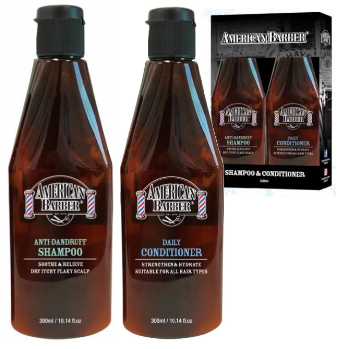 American Barber Anti-Dandruff Shampoo & Conditioner Duo