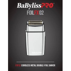 FOILFX02 Cordless Metal Double Foil Shaver 