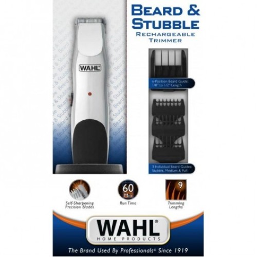Wahl Beard & Stubble Trimmer Rechargeable Cord - Cordless
