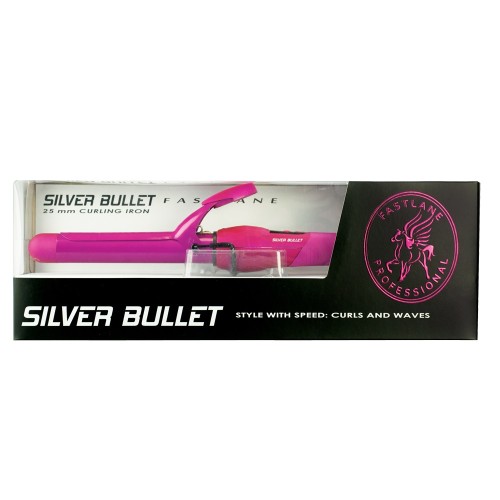 Silver Bullet Fastlane Pink Ceramic 25mm Curling Iron