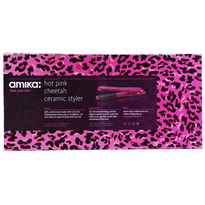 Amika Cheetah Ceramic 32mm Hair Straightener