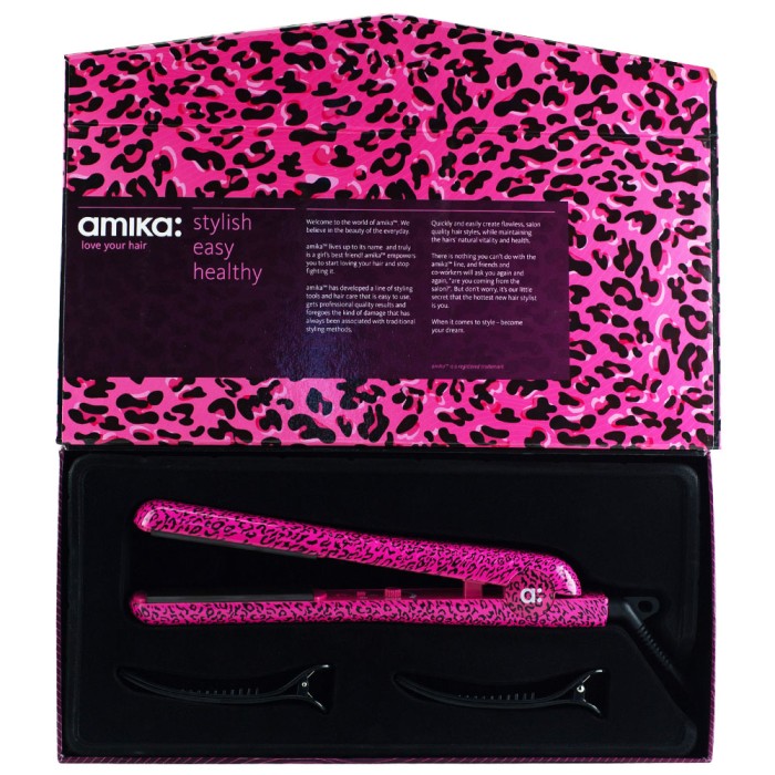 Amika Cheetah Ceramic 32mm Hair Straightener