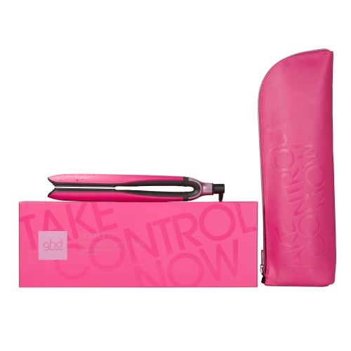 ghd limited edition platinum hair straightener in orchid pink