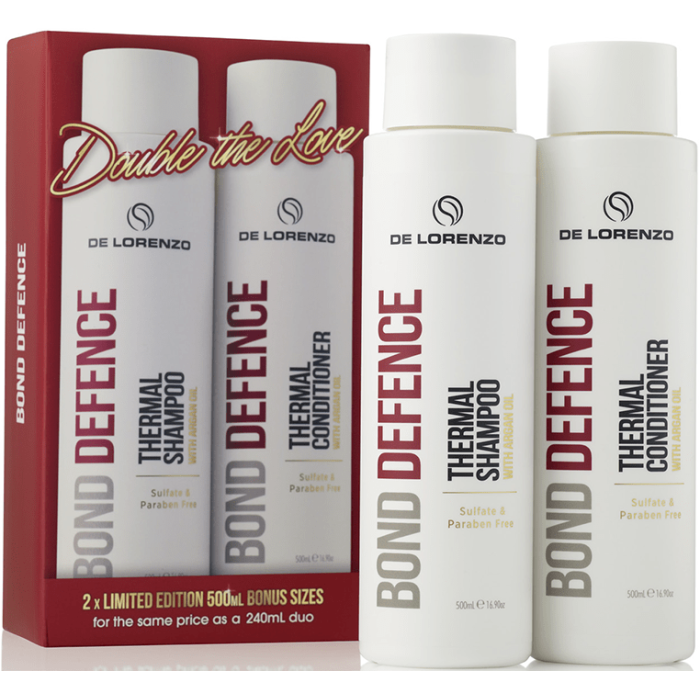 De Lorenzo Bond Defence 500ml Shampoo & Conditioner Duo De Lorenzo Bond Defence 500ml Shampoo & Conditioner Duo