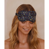 Louvelle Chloe Eye Mask - French Navy Polka Dot