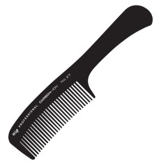Carbon + Ion Wide Tooth Comb Black No.27