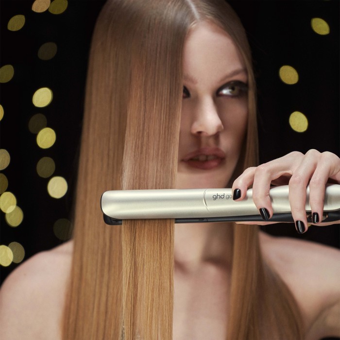 ghd gold hair straightener gift set in champagne gold