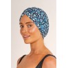 Louvelle Amelie Shower Cap in Denim Leopard