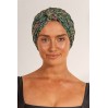 Louvelle DAHLIA shower cap in Tropical Leaves