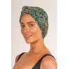 Louvelle DAHLIA shower cap in Tropical Leaves