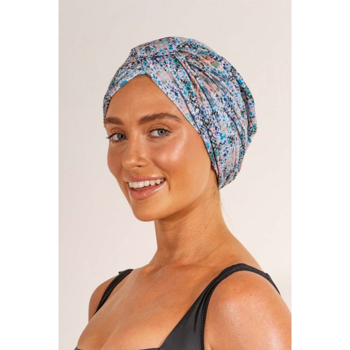 Louvelle Amelie Shower Cap in Pastel Geo Louvelle Amelie Shower Cap in Pastel Geo