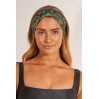 Louvelle SERAPHINE headband in Tropical Leaves