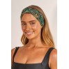 Louvelle SERAPHINE headband in Tropical Leaves