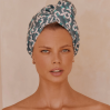 Louvelle RIVA Hair Towel Wrap - Emerald Geo