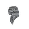 Louvelle RIVA Hair Towel Wrap in Monochrome Stripe