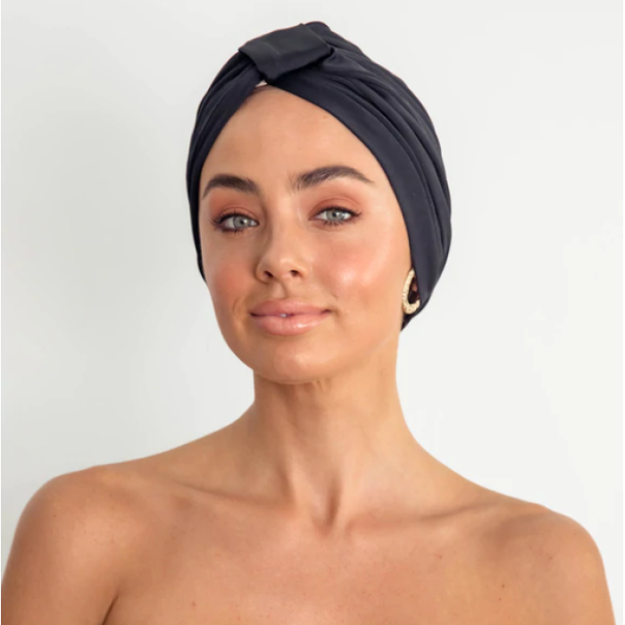 Louvelle Amelie Shower Cap in Black