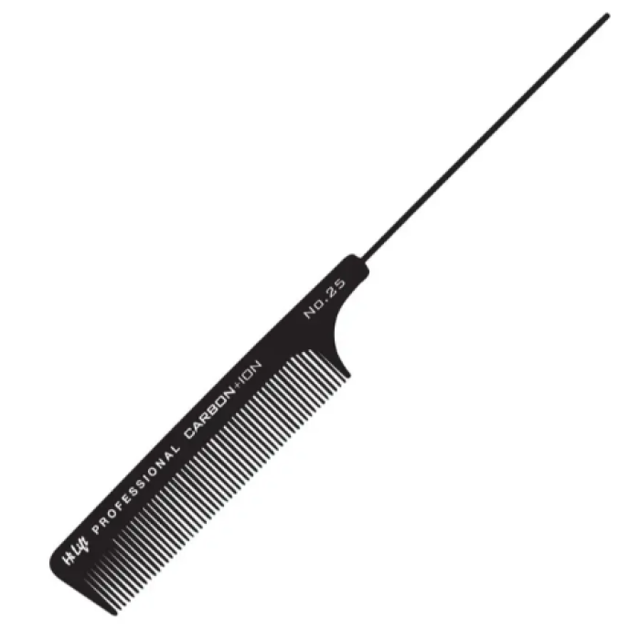 Hi Lift Carbon + Ion Metal Tail Comb #25