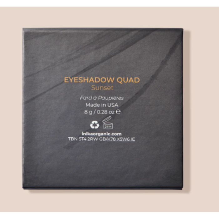 INIKA Organic Quad Eyeshadow Palette - Wind